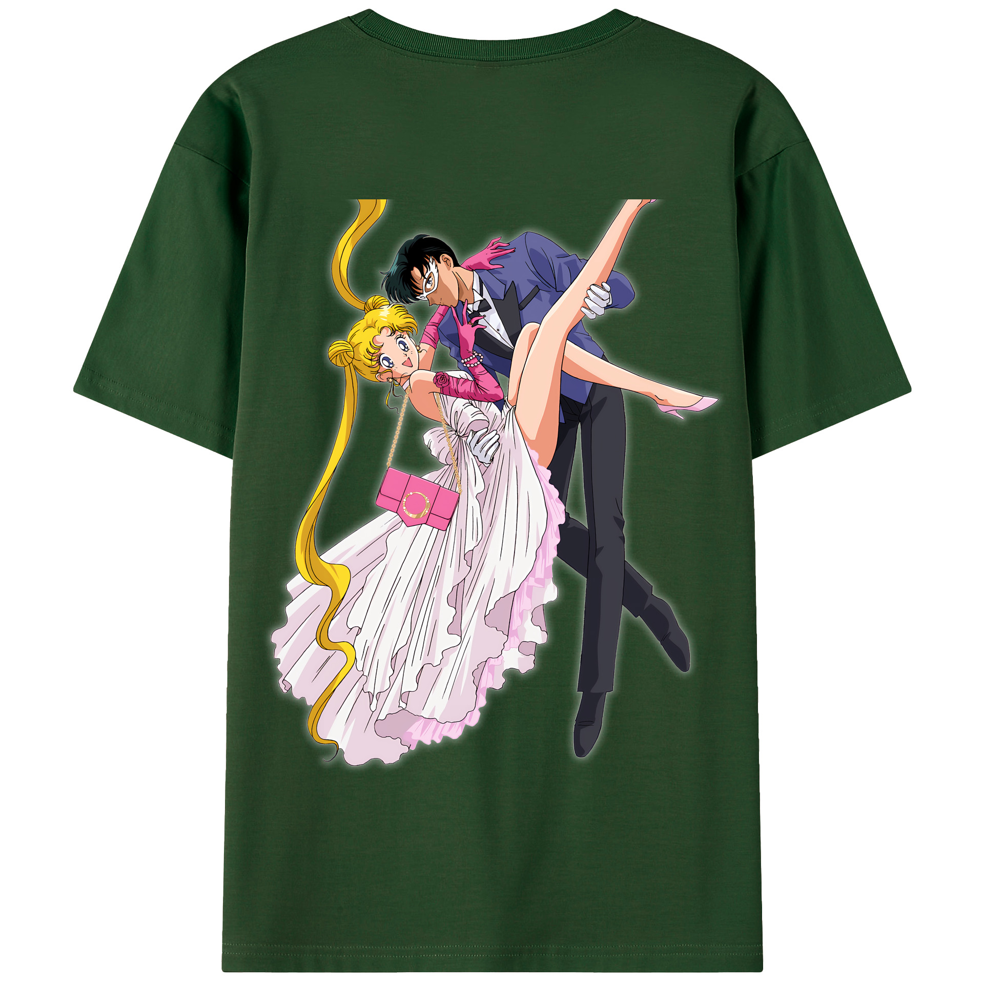 （画像用） 美少女戦士セーラームーン 愛野 美奈子 あいの みなこ Sailor Moon Aino Minako 綿100％半袖Tシャツ（背面プリント）